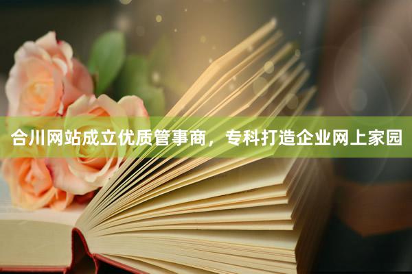 合川网站成立优质管事商，专科打造企业网上家园